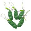 3pcs Fidget Toys Pack Portachiavi Decompression Edamame Toys Squishy Squeeze Peas Beans Keychain Stress Adult Toy Key chain