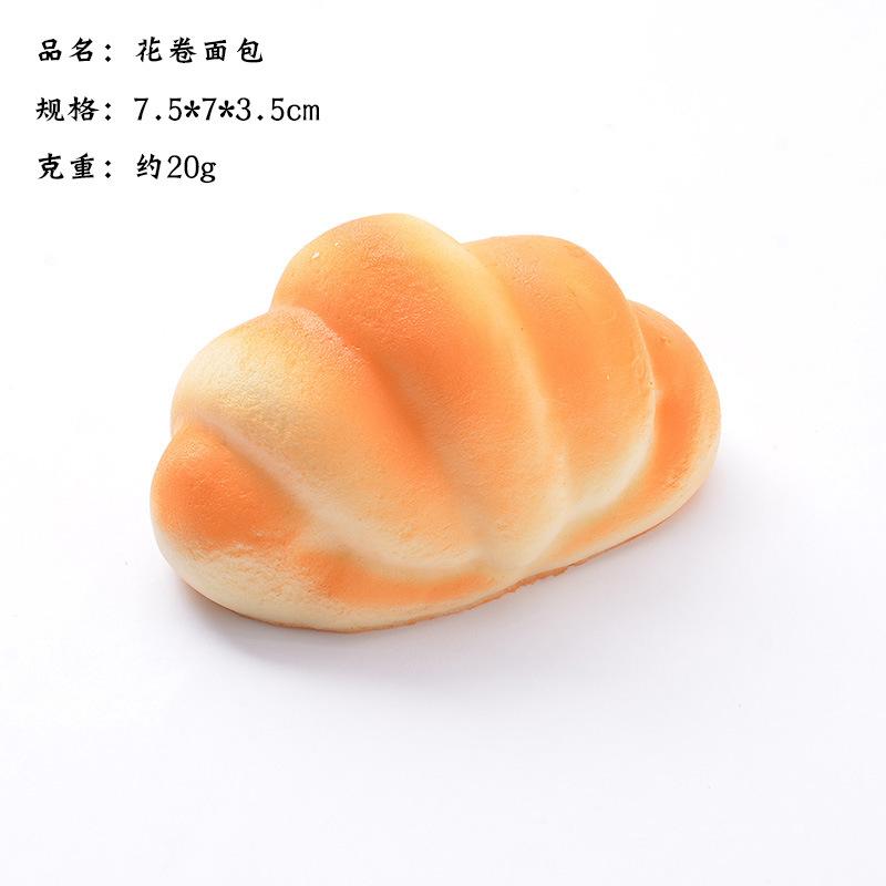 Pane Artificiale Sollievo dalla Pressione Impastare Sollievo dallo Stress giocattolo Cibo Finto Accessorio per Fotografia Modello per Vetrine e Armadietti fidget toy regali