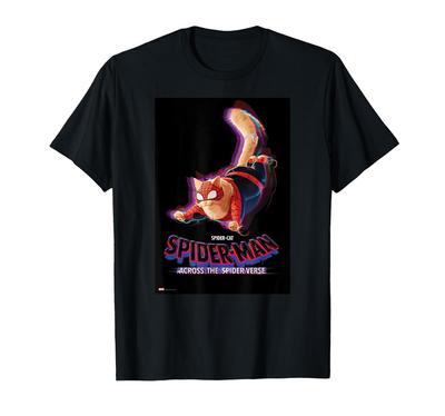 Marvel Across the Poster Art Spider-Man Spider-Verse Spider-Cat T-Shirt