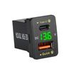 QC PD 3.0 USB Car Charger Auto Mobile Phone Charger Adapter Fast Charging LED Voltage Display for Toyota Series