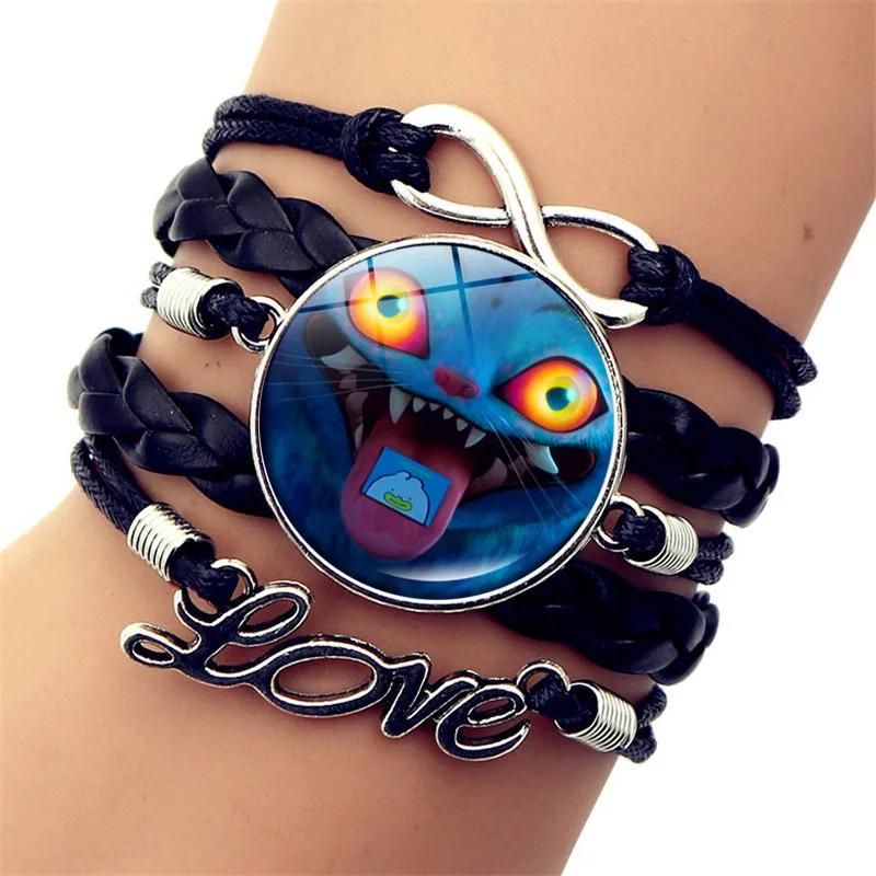 Anime Kpop Demon Hunters Cosplay Prop Rumi Mira Zoey Pulsera Trenzada Figura Pareja Pulseras Joyas Regalos Para Ni Os As Entertaining Safe