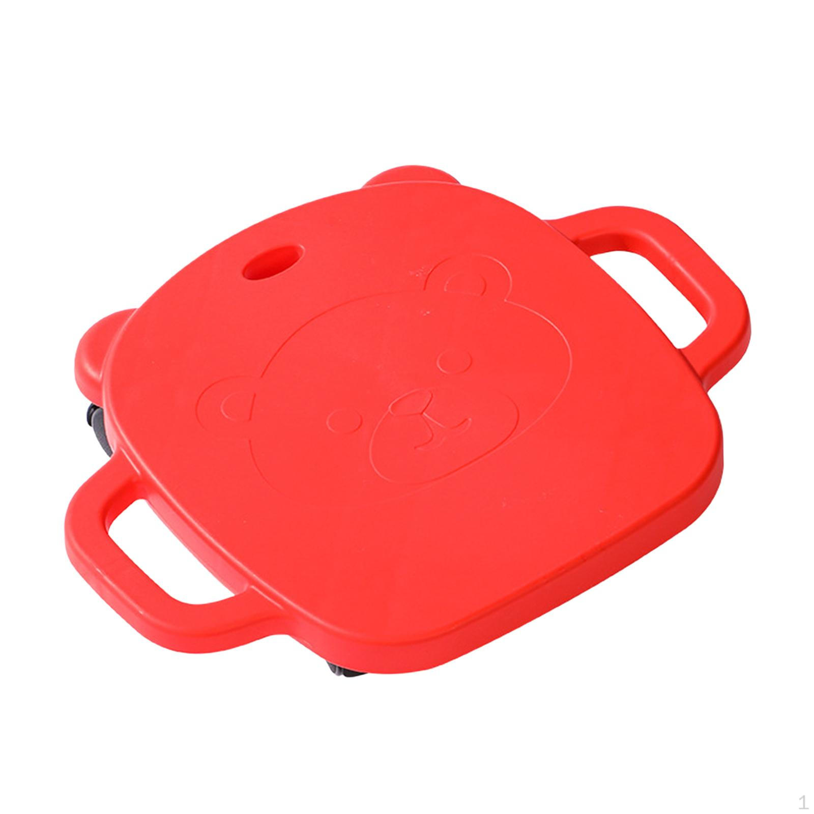 

Напольная спортивная доска с ручками, балансировочными роликами, для сидения для парка красный