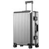 Aluminum Magnesium Alloy Carry-on Suitcase with Universal Wheels and Secure Password Lock for Men and Women
