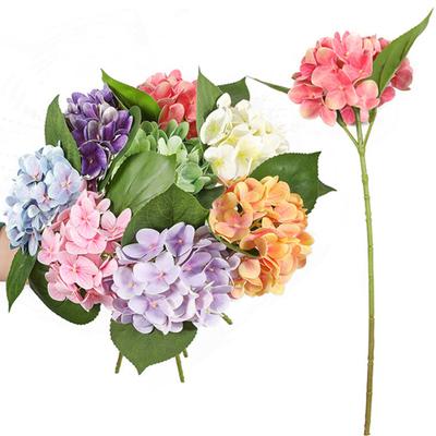 Talos 1Pc 3D Realistic Artificial Flower Cloth Hydrangea DIY Wedding Desktop Ornament
