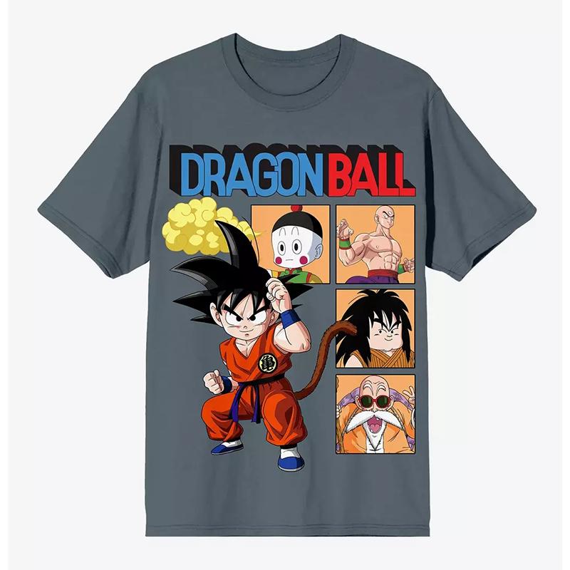 

New Summer Japanese Classic Dragon Ball Cartoon Anime Oversized HighStreet Vintage Loose Fit ShortSleeve TShirt 4XL
