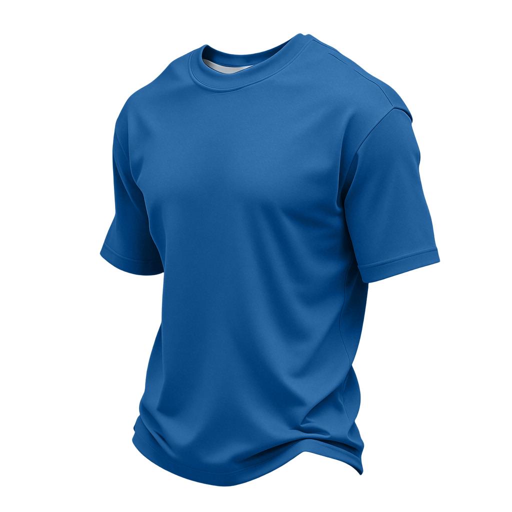 Men Crew Neck Short Sleeve T Shirt Soft Lightweight Classic Fit Basic Tee Comfortable Casual Top for Daily Wear