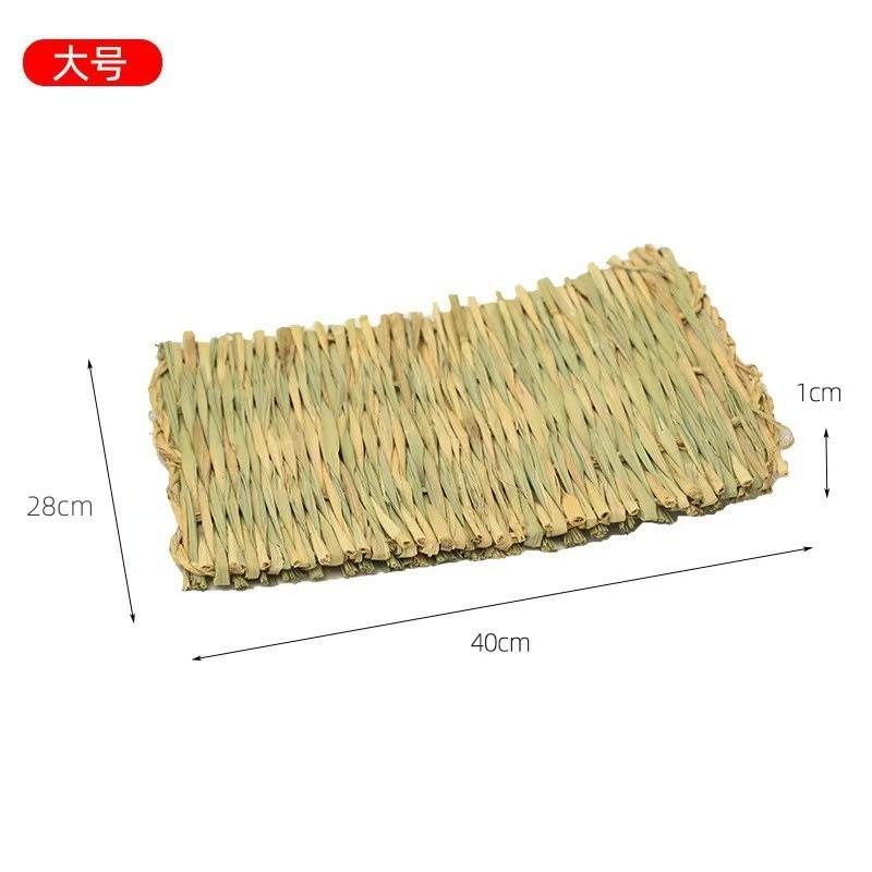 Pet straw mat, hand-woven rabbit straw mat, guinea pig hamster guinea pig foot mat, rabbit straw nest, pet supplies