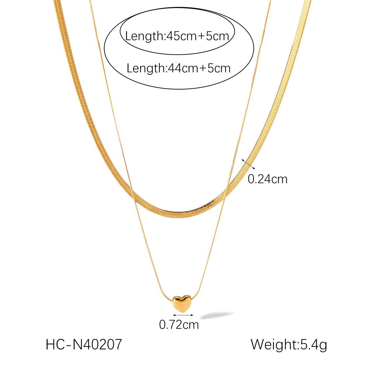 

Internet celebrity s same style stainless steel double-layer snake bone chain for women, ins style, fashionable and simple золотий