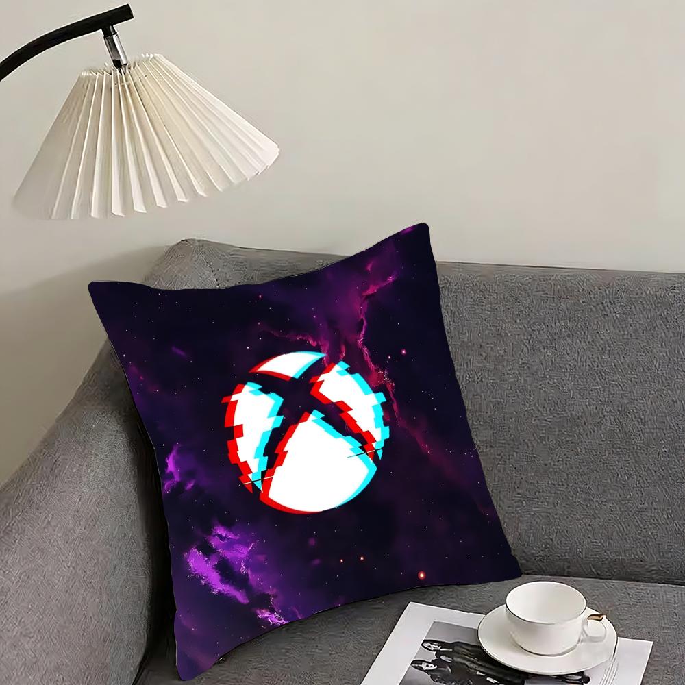 X-XBox Double-sided Printing Cushion Cover Reversible Plush Pillow Cover – For car, sofa, bedroom, perfect as a gift.