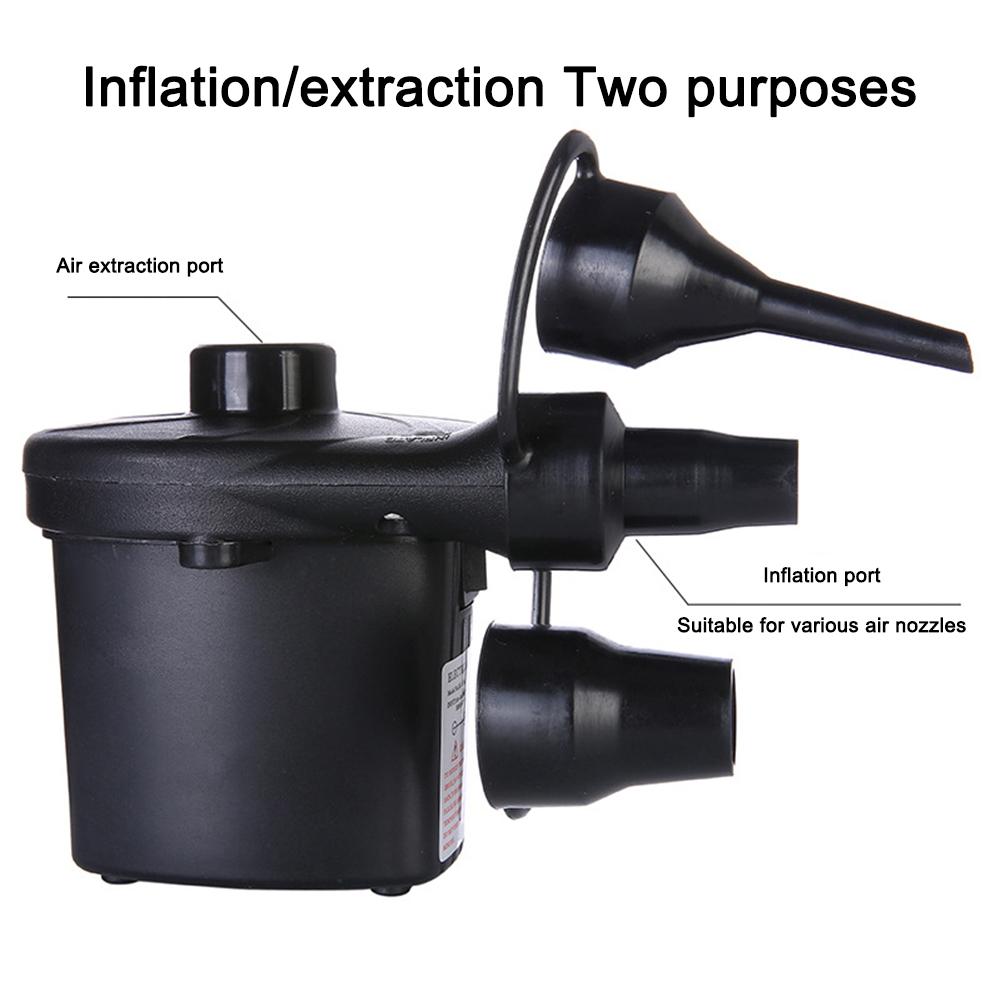 2 In 1 Air Compressor Pump 220V Air Extraction Pump with Nozzles Household Lightweight Multipurpose for Mattress Swimming Pool