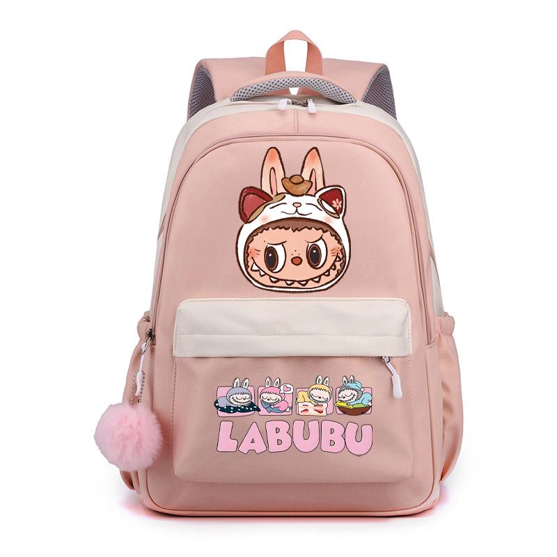Cute Cartoon Printed Backpack Student Kid Schoolbag Women Large Capacity Waterproof Bookbag Kid Birthday Gift Travel Bag