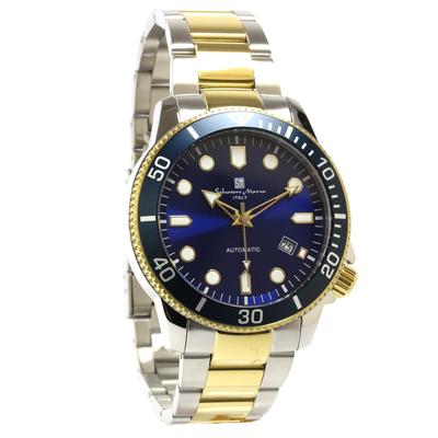 Salvatore Marra Orologio Automatico Salvatore Marra Funzione di Carica Manuale Cinturino in Acciaio Inossidabile Fondello a Vista Movimento Giapponese 10 ATM Resistenza all'Acqua