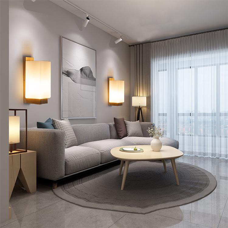 Modern Minimalist LED Wood Wall Lamp for Bedroom, Living Room, Corridor, Staircase, or Balcony