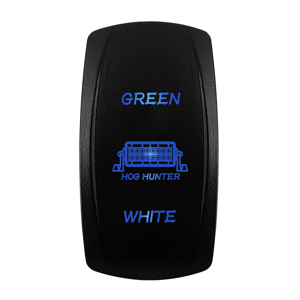 12V/24V Blue LED Rocker Switch Spot/Fog/Side Lights/Power/Inverter/Fan Toggle Waterproof On-Off | On-Off-On Switch Switches4