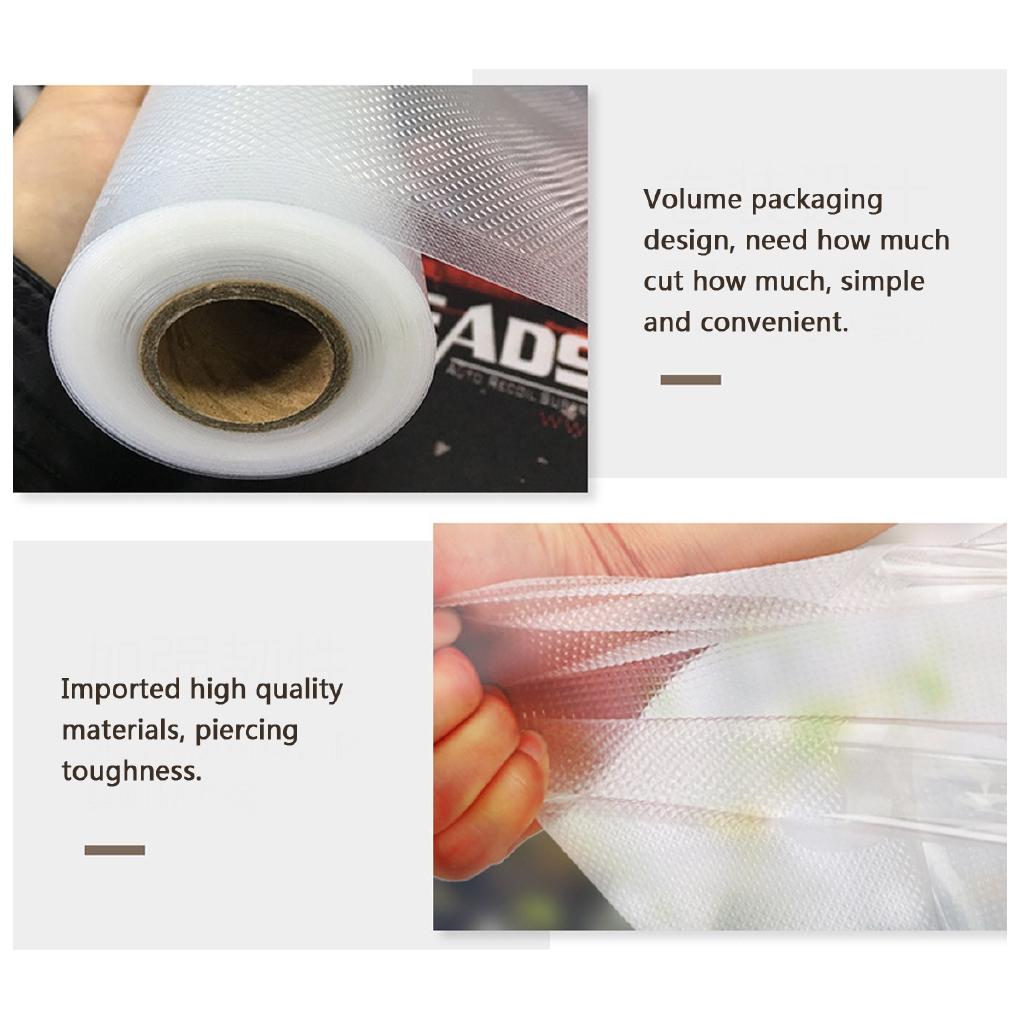 Rolls Food Vac Bags Magic Seal für Vakuumiergerät Aufbewahrungsbeutel Food Saver 17 * 500 cm