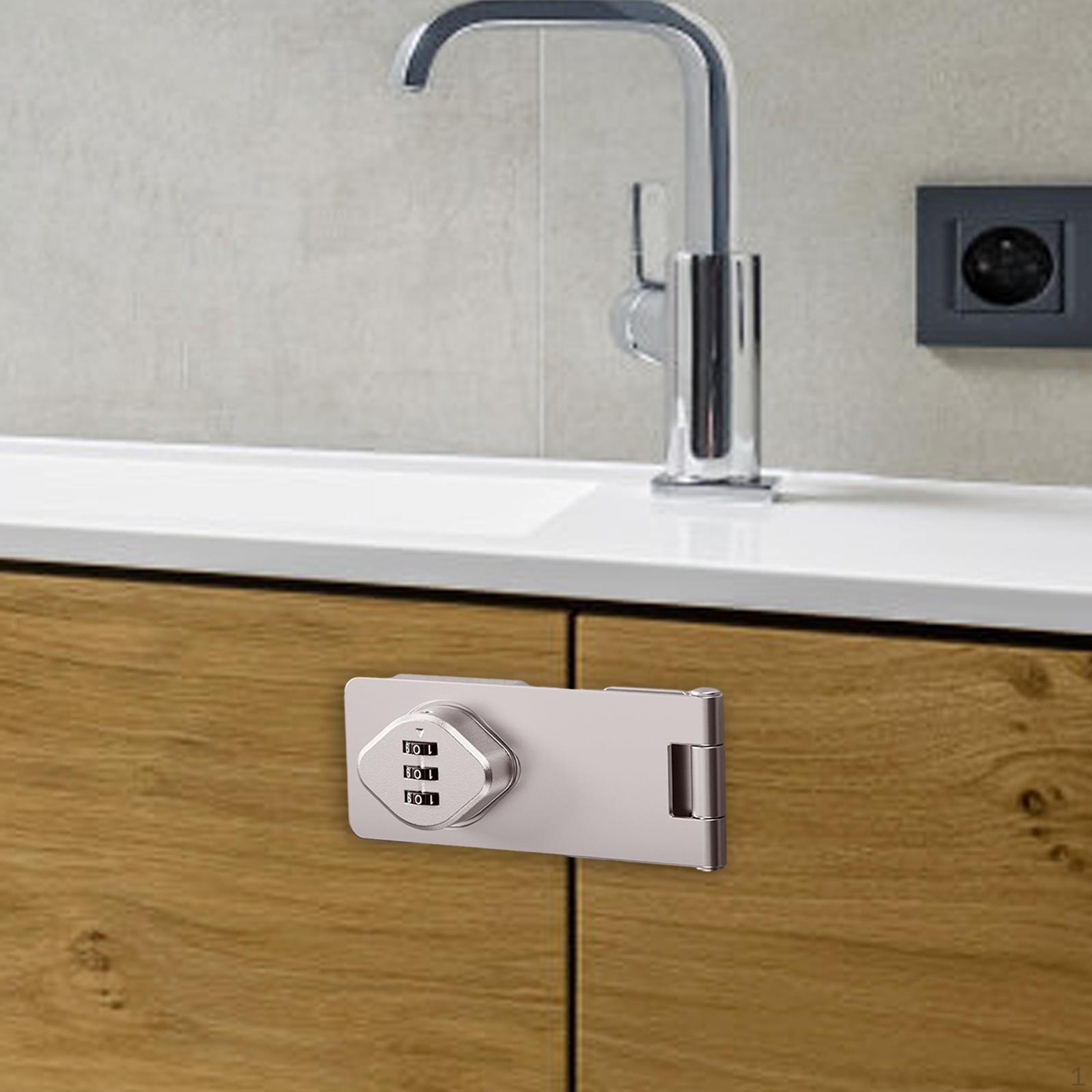 

Дверная защелка шкафа, кодовый замок без ключа для дверей, механический 3-значный код доступа