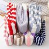 Women's Fuzzy Thigh High Socks Soft Coral Fleece Knee Socks Winter Warm Socks Comfortable over Knee High Socks Xmas-Gift