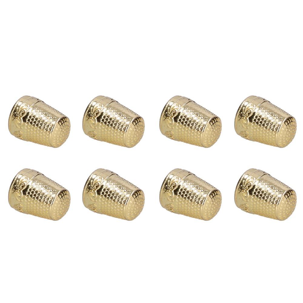 10pcs Antirust Coating Finger Protector Thimbles Hand Sewing Thimbles  Quilting Craft Supplies
