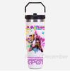 30Oz K-Pop Portable Car Cup Stainless Steel Thermos Cup with Straw Travel Sports Water Bottle with Handle Cover Coffee Vacuum Flask