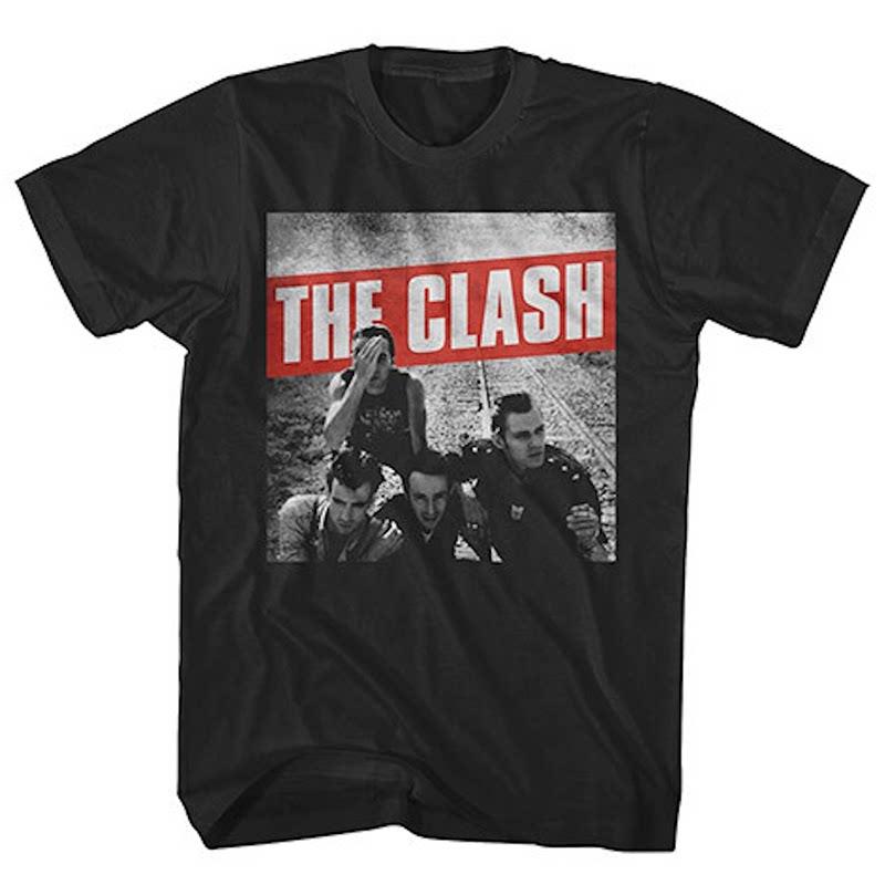 New The Clash Band London Calling Guitarists Guitar Case Rock Band Street Shortsleeved Tshirt
