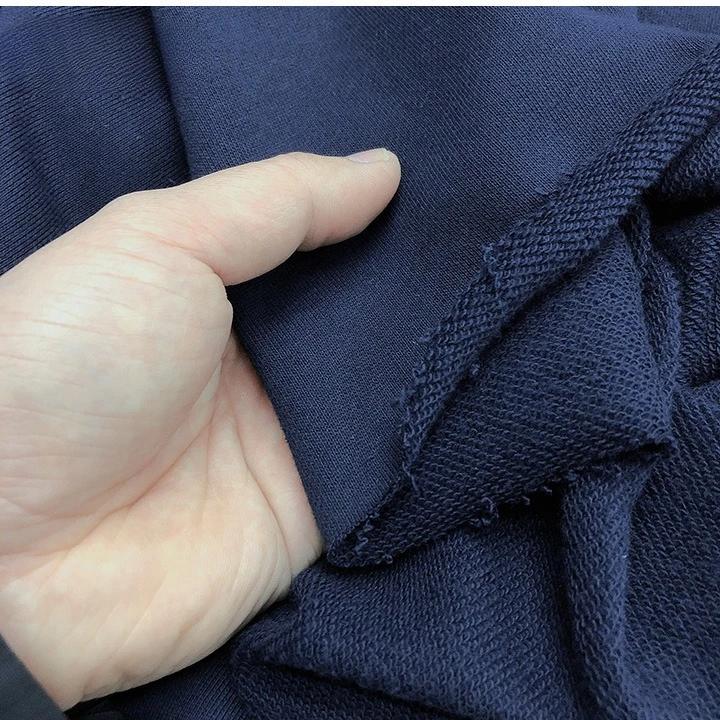 Wide 180cm French Terry Loop Cotton Knitted Fabric Abrasion-Resistant Sweatshirt Sweater Suit Sports Casual Wear Comfortable