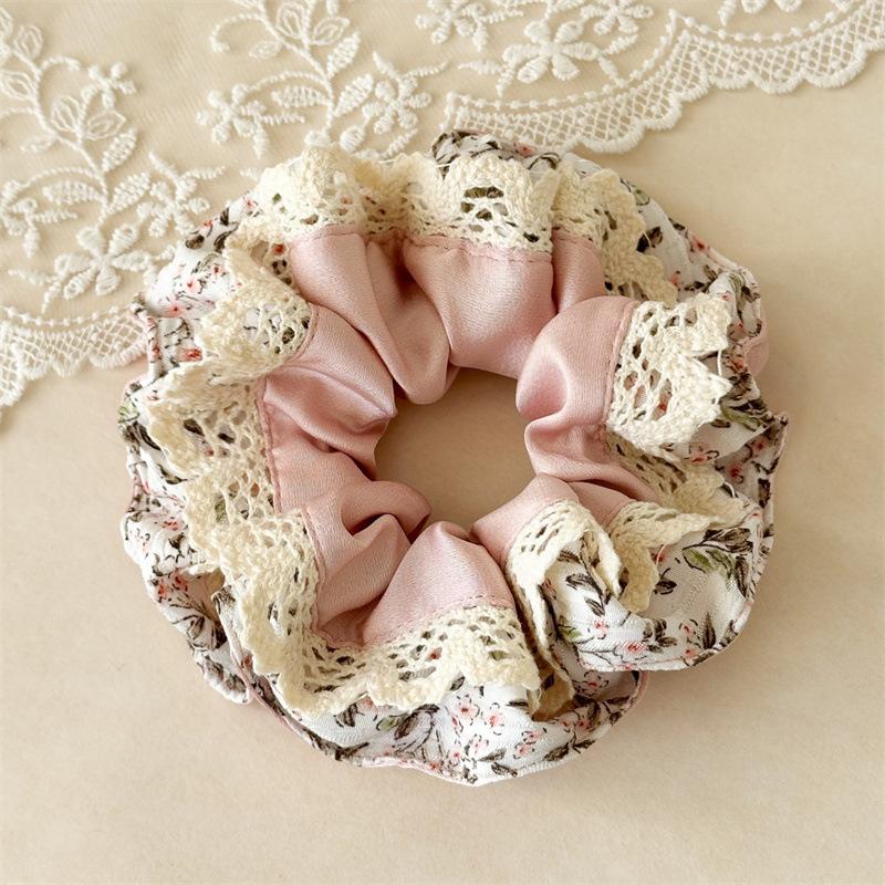 Vintage Blumige Rüschenschichten Verzierungen Zarte Hohlgeschnittene Spitze Rand Voluminöse Haarkränze Ästhetisches Cottagecore Kopfschmuck