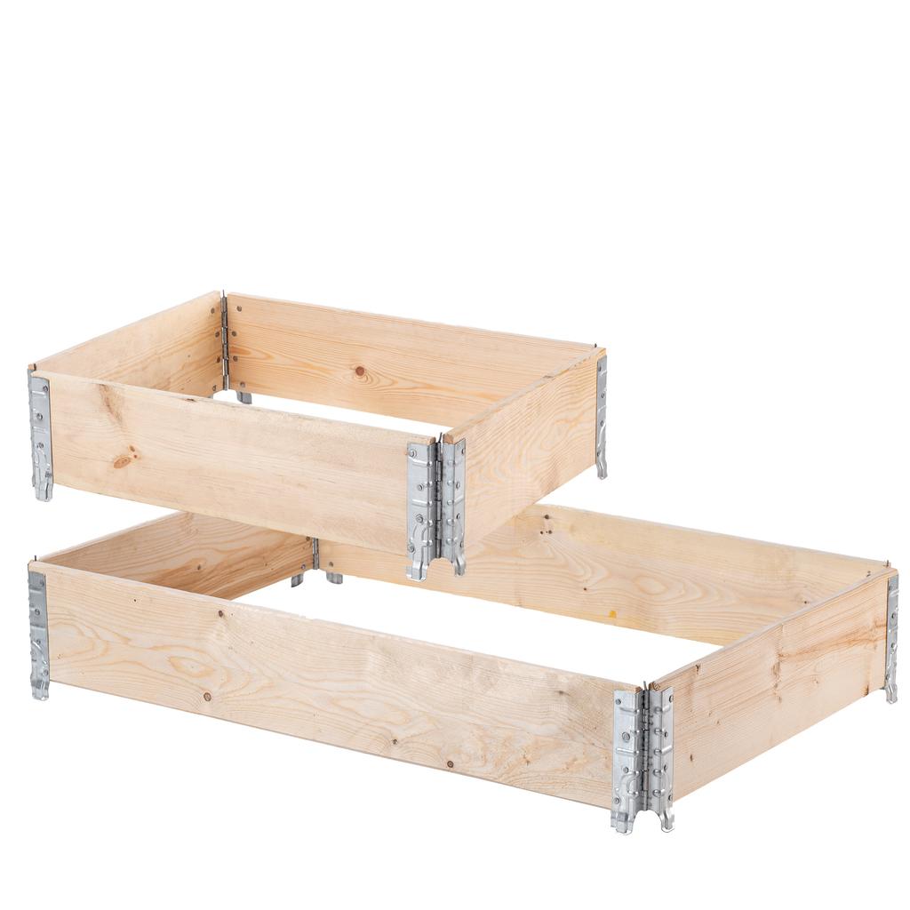 KADAX Rehausse Palette 60x80cm + 120x80cm Bac Palette Jardinière Ensemble