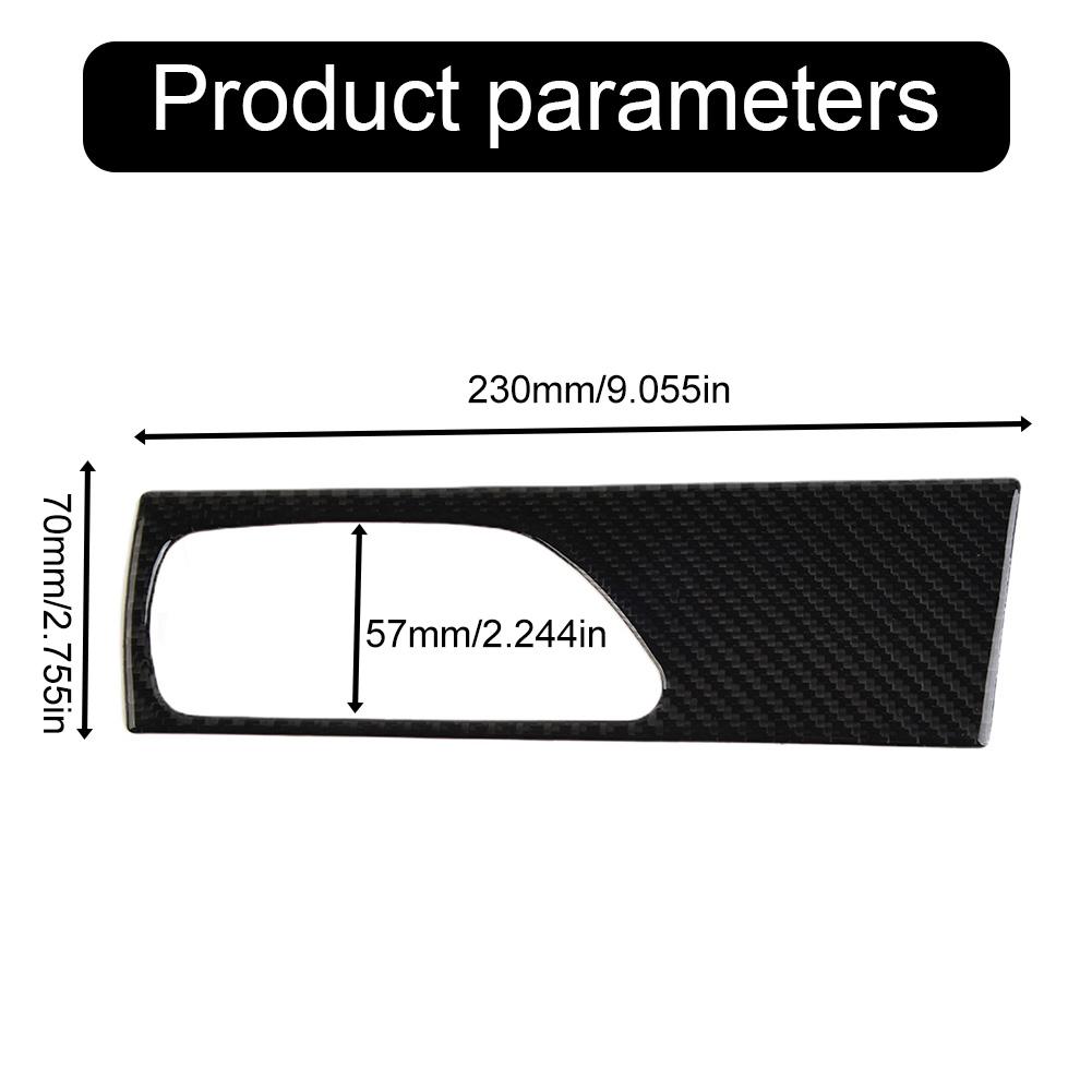 Cover Trim Decor Sticker ABS Accessories Carbon Fiber Decal Door Handle Interior Pair Parts For Lexus IS