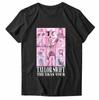 Women's Crew Neck Short Sleeve Pullover T-Shirt Featuring Graphic Print Front Casual Fit Soft Fabric Comfortable Wear