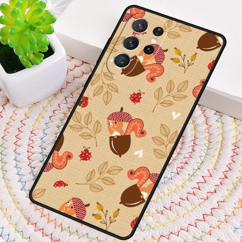 Cartoon Animal Squirrel Phone Case for Samsung Galaxy note 10 pro S26 Ultra S23 S24 FE S25 S21 S22 PLUS shockproof Cove