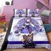 Nové anime Genshin Impact 3D tištěné ložní prádlo King povlak na přikrývku povlak na polštář povlak na peřinu ložní prádlo bytový textil