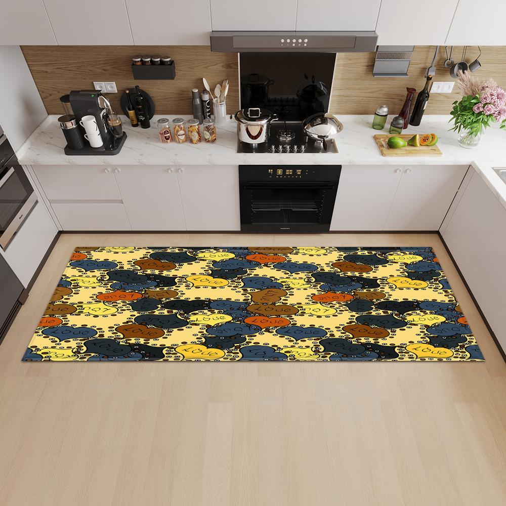 Kitchen mat entrance door mat bedroom long carpet home bathroom non-slip floor living room carpet