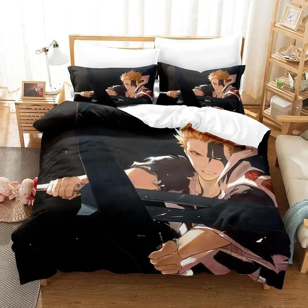 2025 Bleach Bedding Set Single Twin Full Queen King Size Bed Set Adult Kid Bedroom Duvet Cover Sets 3D Print Anime Bed Set