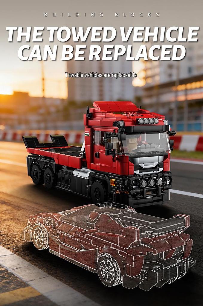 Scania Tractor Head Children's DIY Building Blocks Toy