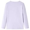 T-shirt enfants à manches longues imprimé pailleté 2 couleurs et 5 dimensions disponibles