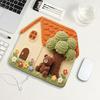 Knitted Sweater Print Mouse Pad Non-slip Base Waterproof Home Office Gaming Computer Laptop Mousepad Desk Mat PC Accessories