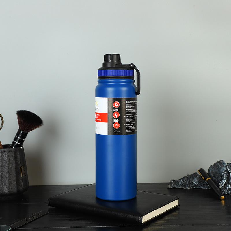 Sports Pot 304 Stainless Steel Vacuum Thermos Cup Portable Outdoor Handle Pot, Cycling Sports Kettle