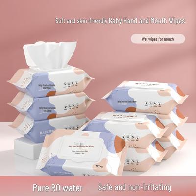 Soft & Skin-Friendly Baby Hand and Mouth Wipes - Safe for Face and Mouth Cleaning
