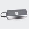 Pencil Solid Color Bag Stripe Rectangular Double-layer Letter Double Zippers Large Capacity Stationery