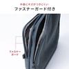 Sanwa Direct Gadget Schlanke Reise-Aufbewahrungstasche, Design, Reise-/Geschäftstasche, Größe, Marineblau, 200-BAGIN024NV