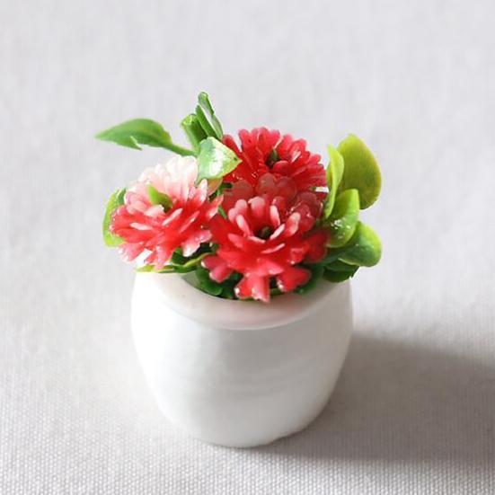 Mini hrnková rostlina High Simulation Příslušenství Živé barvy hrnková rostlina Dekor domečku pro panenky pro krajinu