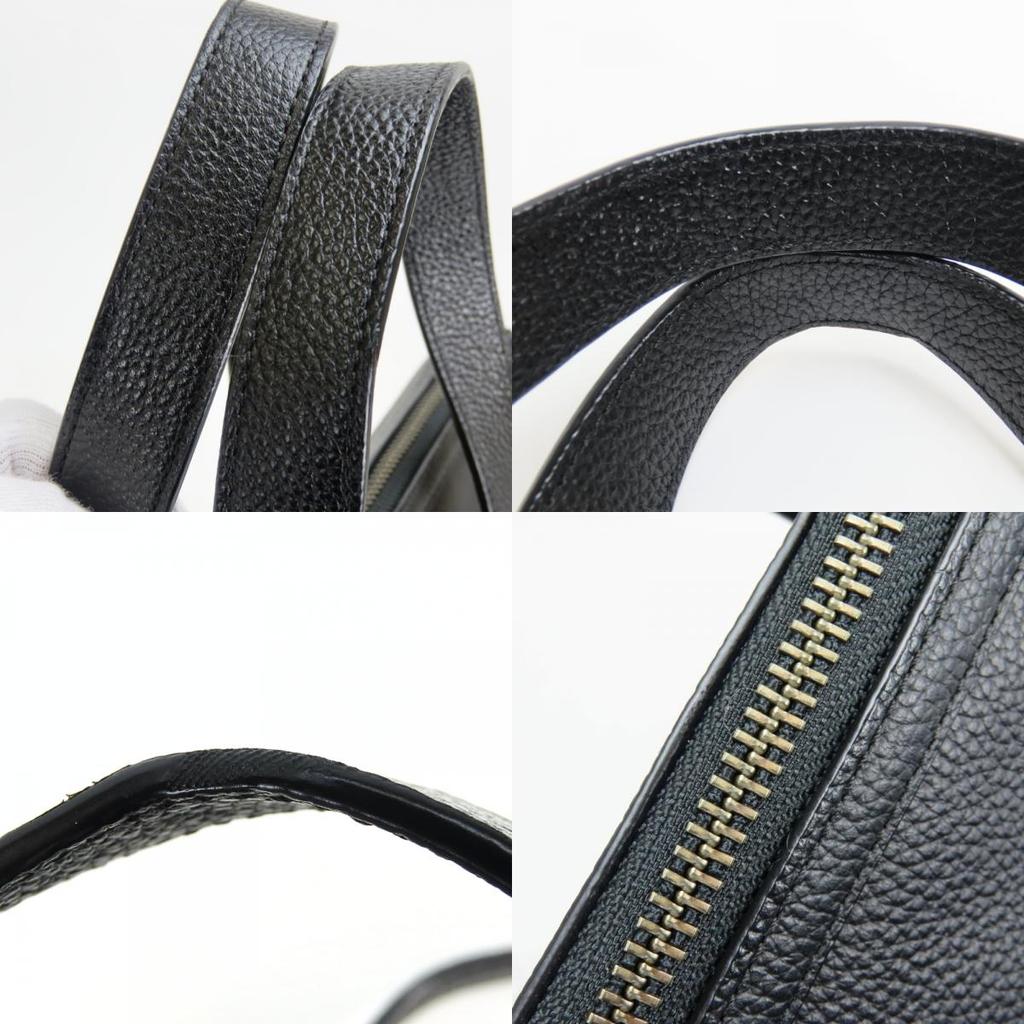 Used COACH Tote Bag Hudson F30620 Leather Black Briefcase