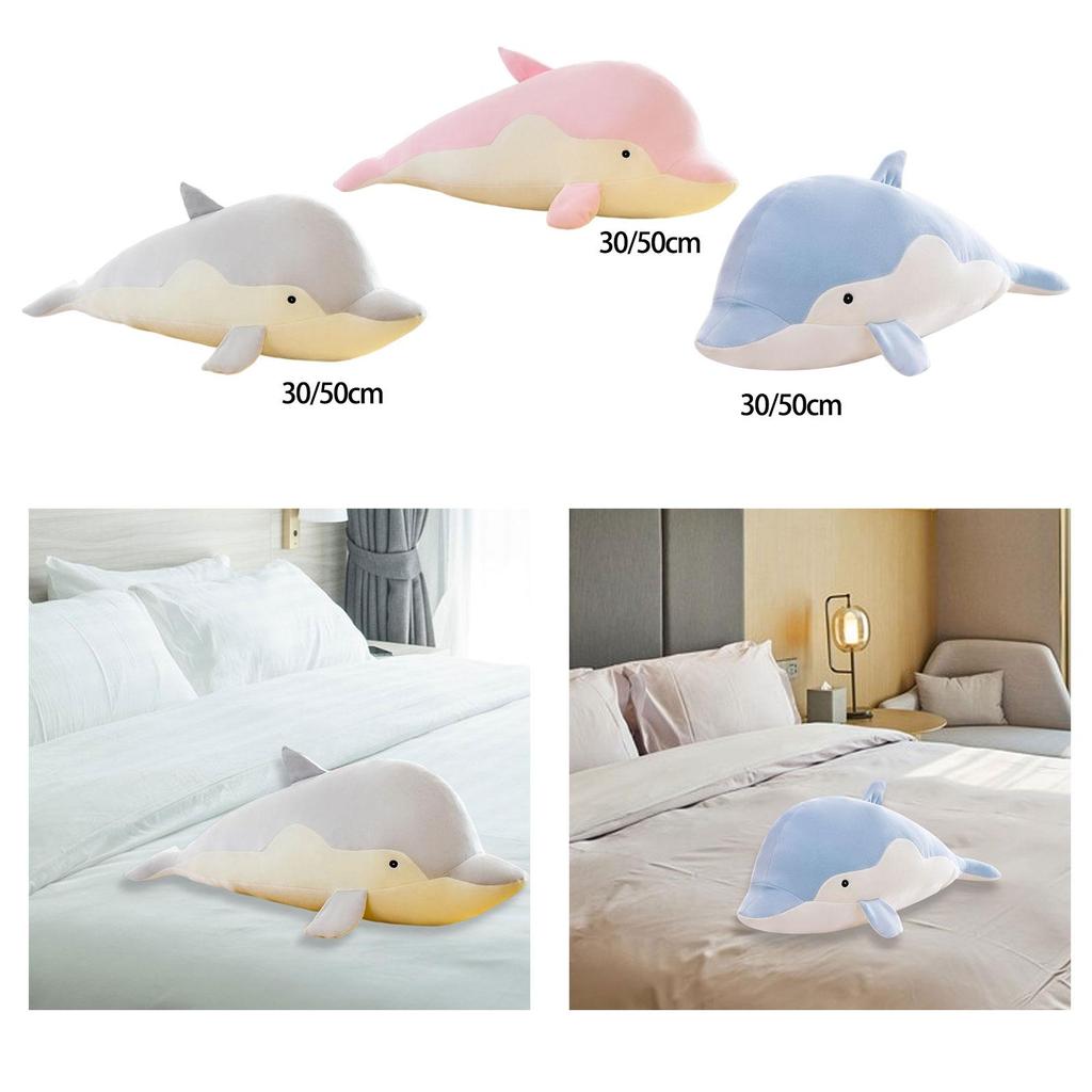 Cute Stuffed Dolphin Plush Bedroom Decoration for Kids Girlfriend Birthday Gifts