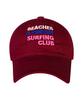 Bichiseuaenkeulim Surfing Club Ball Cap-Burgundy
