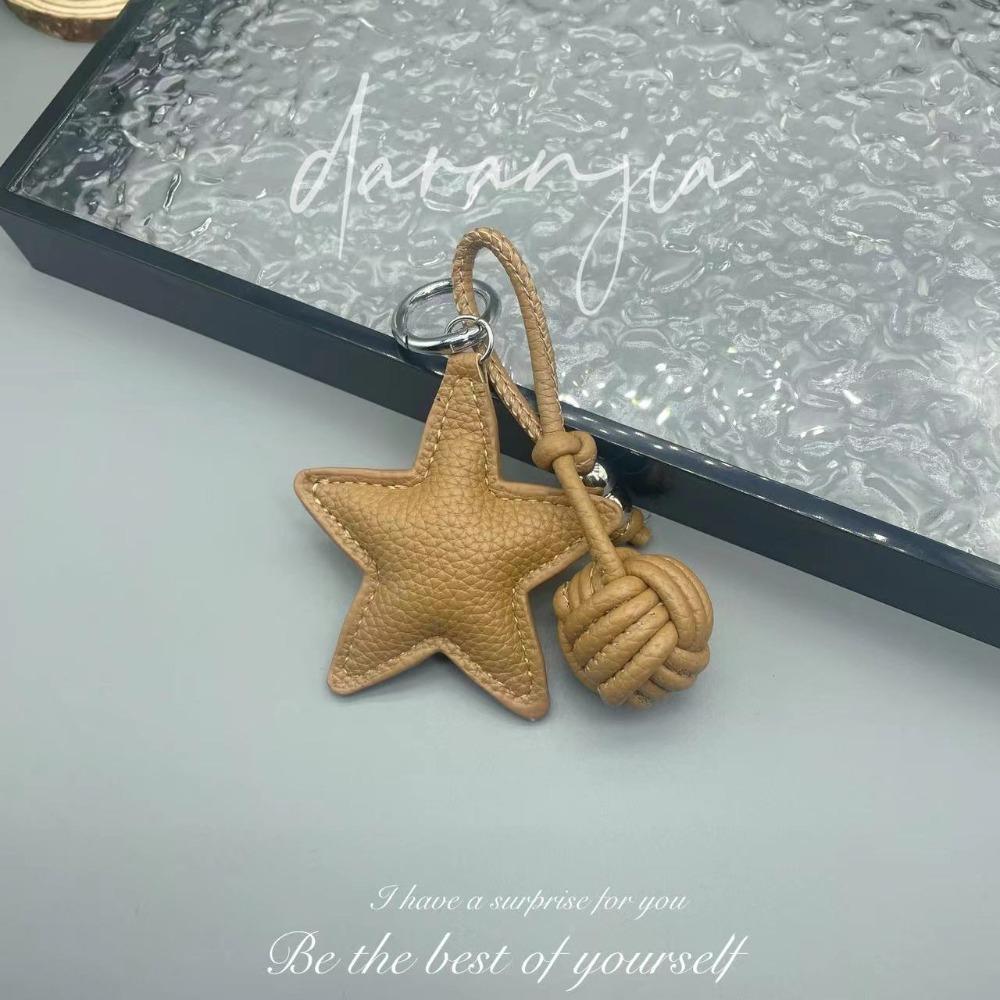 Mobile Phone Pendant Star Pendant Five-pointed Star Weave Key Ring Bag Pendant