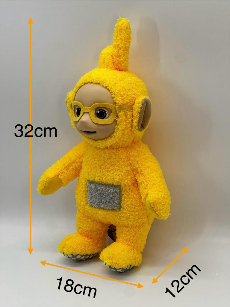 Teletubbies (Lara) Plush Toy with Cute Glasses, Approximately 32cm, Unused, Official Prize, Amusement Prize
