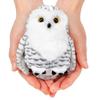 COLORATA Snowy Owl Plush Mascot (Realistic Birdwith Chain) Cute Bird Keychain Doll Gift (Twice Tested)  Christmas Present
