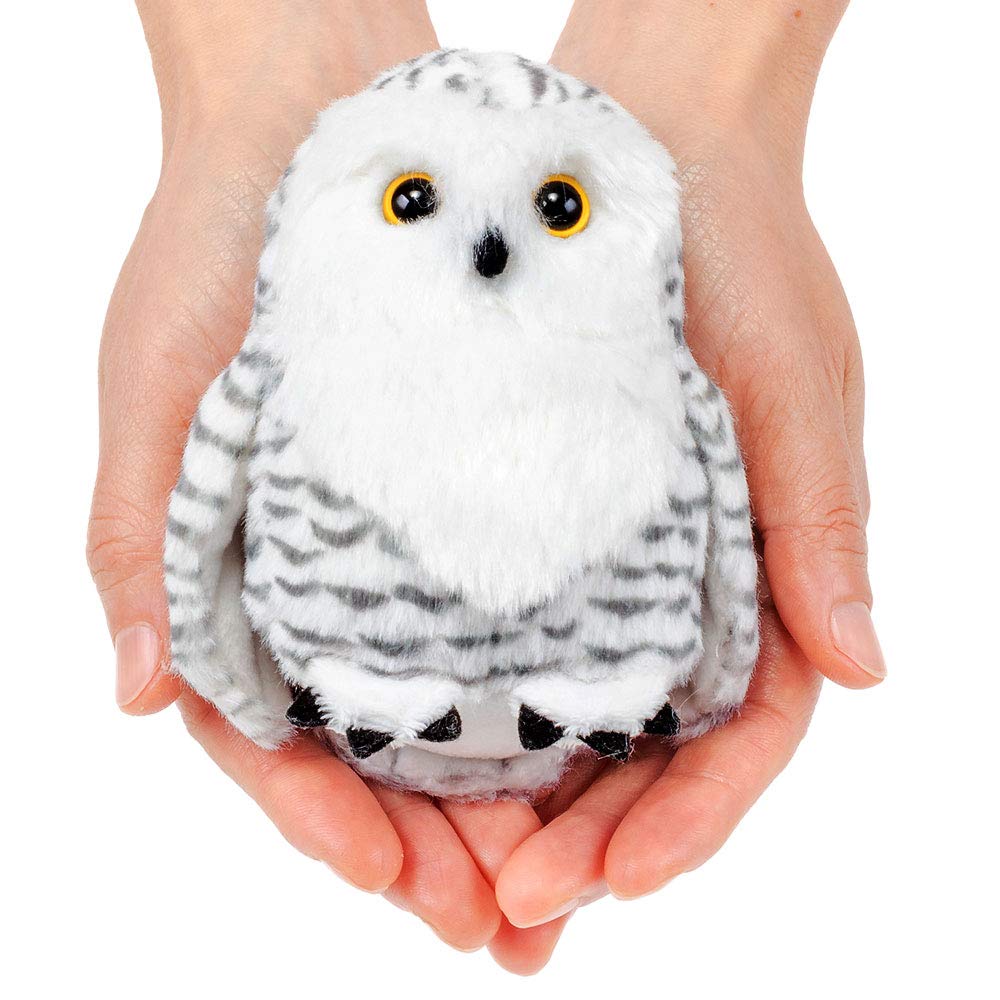 COLORATA Snowy Owl Plush Mascot (Realistic Birdwith Chain) Cute Bird Keychain Doll Gift (Twice Tested)  Christmas Present