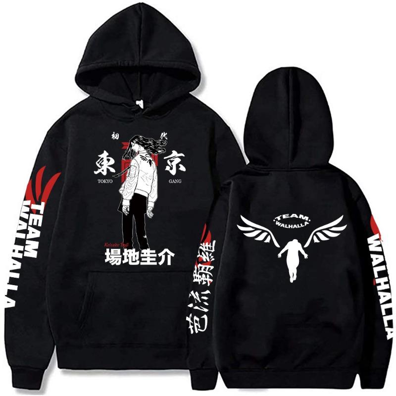Harajuku Anime Tokyo Revengers Keisuke Baji Graphic Printed Hooded Men Women Hoodies Casual Sweatshirt Comfortable Streetwear