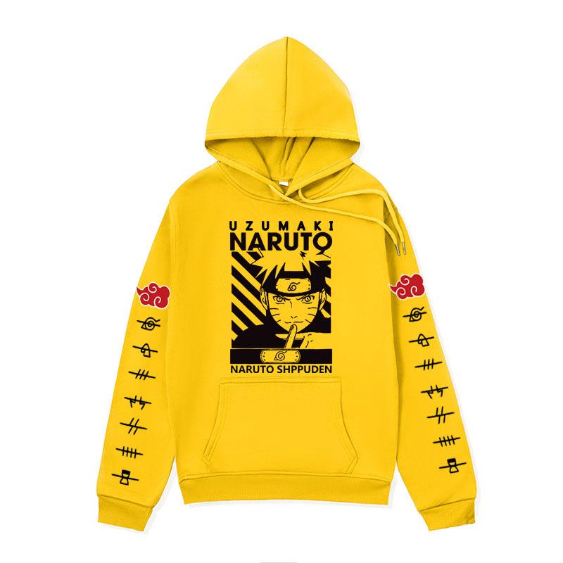 Men's clothing, cartoon sweater, Naruto series hoodie, coat men